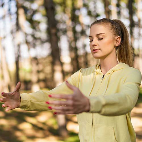 Holding the Tree posture